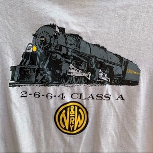 Vintage Norfolk & Western Railroad Tee Shirt by Sneakers Size Large